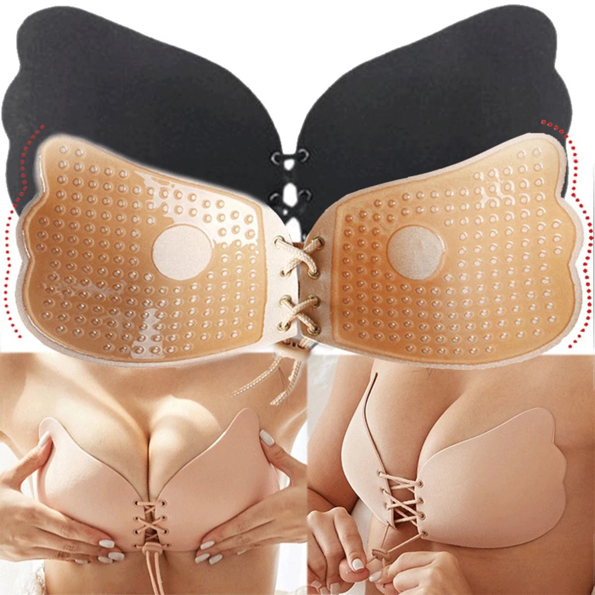 Silicon Adjustable Invisible Lift Push Up Bra