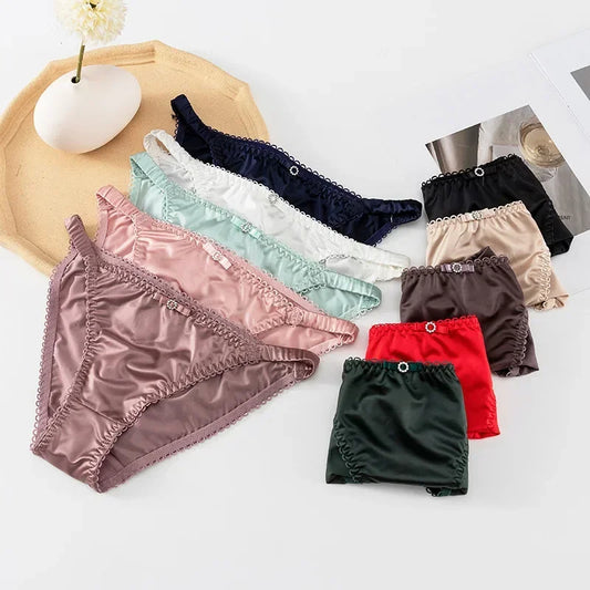 Soft Satin Strings Women Panties