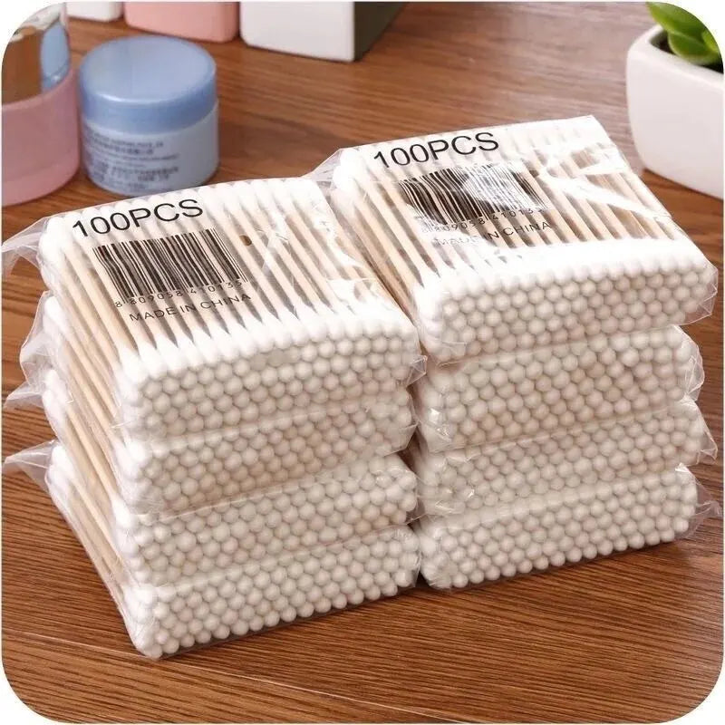 Eco-Friendly Wooden Cotton Swabs