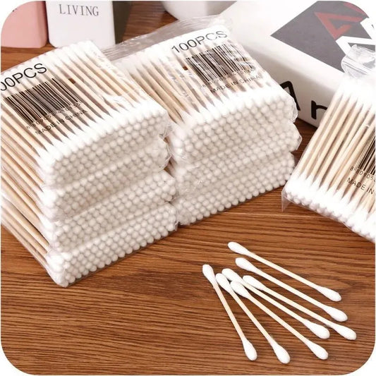 Eco-Friendly Wooden Cotton Swabs