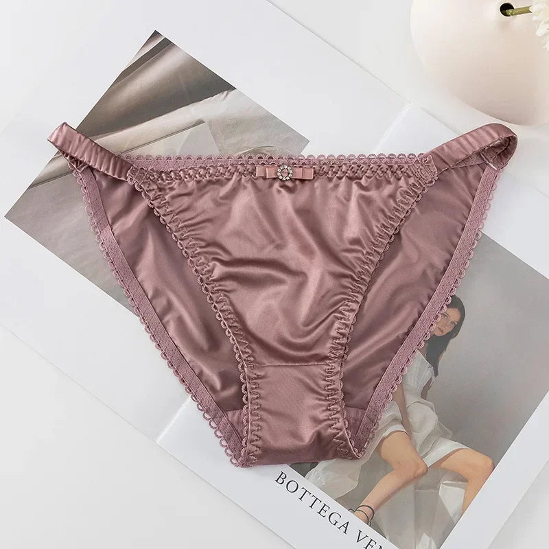 Soft Satin Strings Women Panties