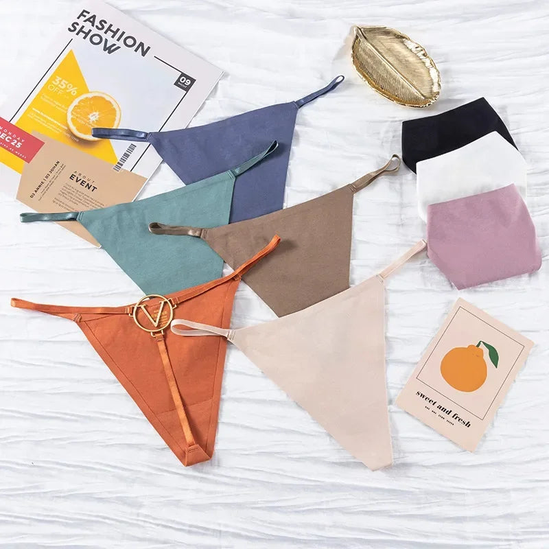 Seamless Thong Thin Low Waist Women Thongs Sexy