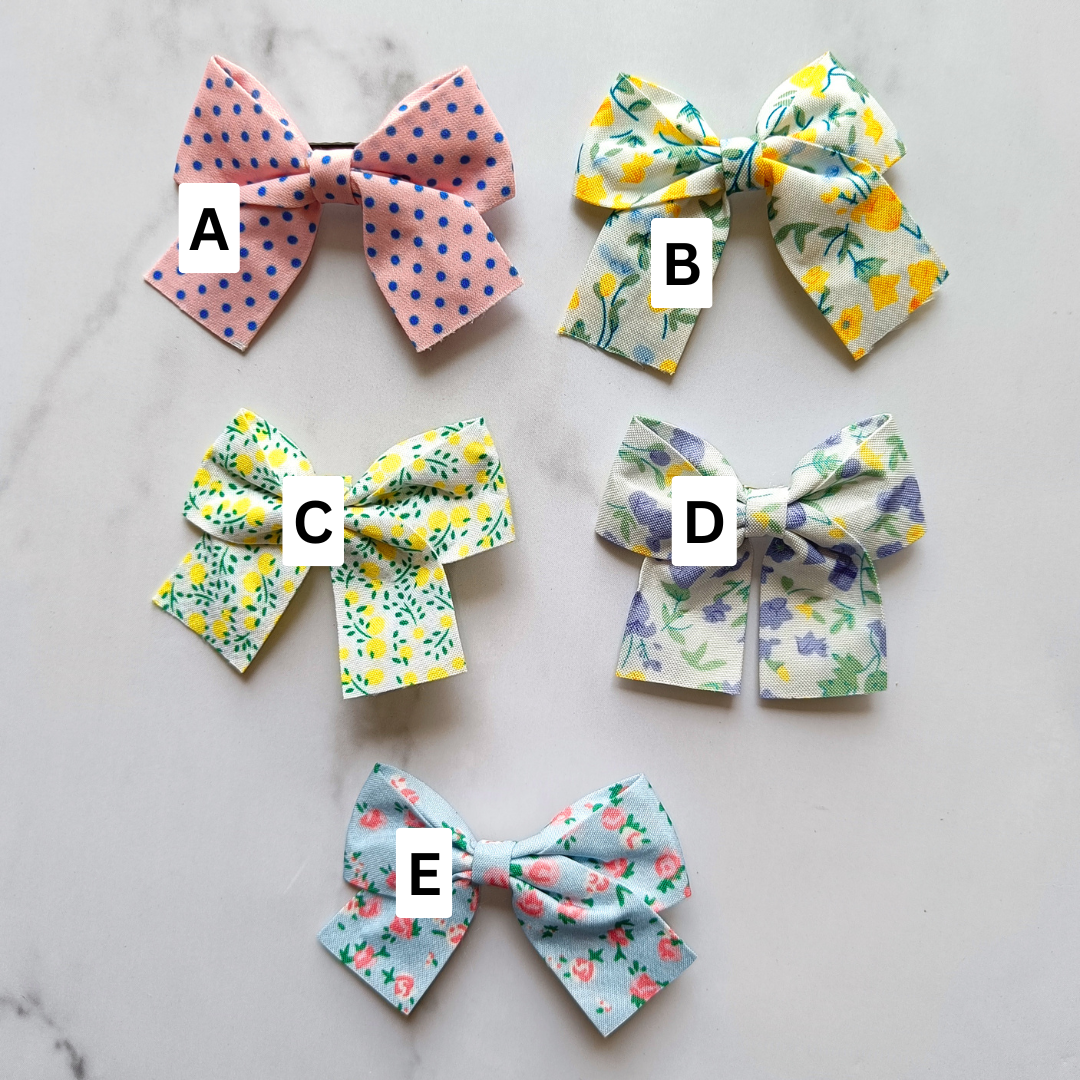 Fabric Hair Bow Set
