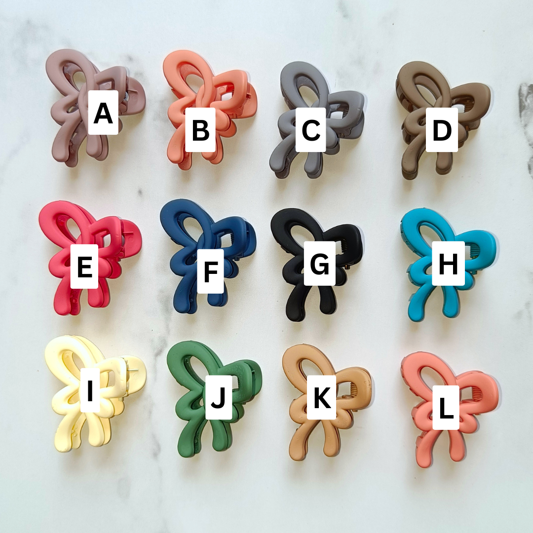 Matte Bow Mini Claw