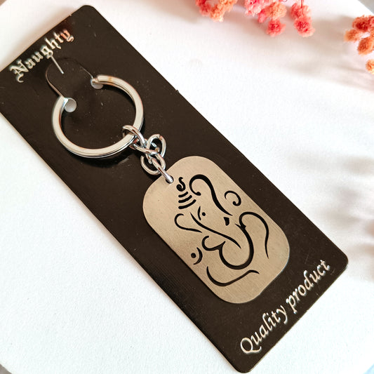 Ganeshji Stailness Steel Keychain