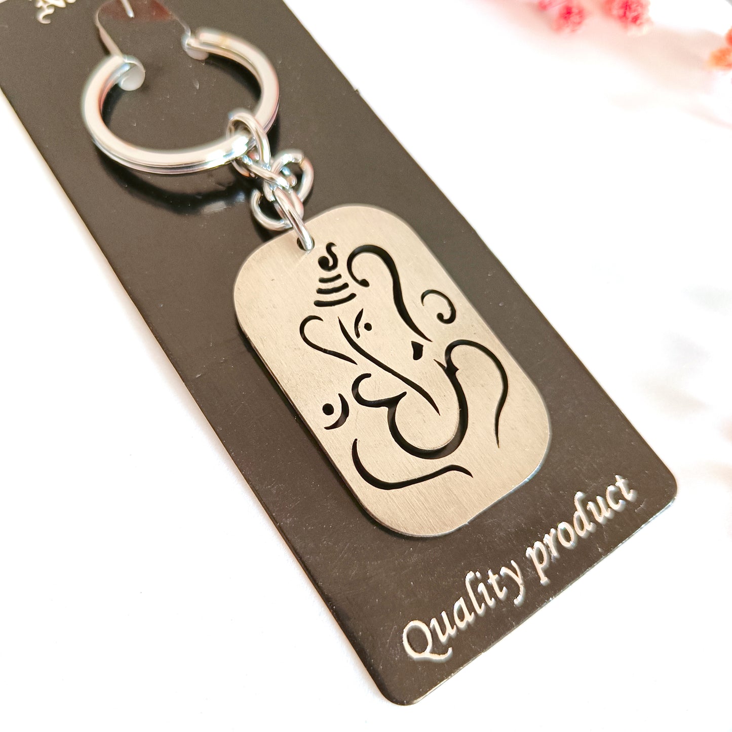 Ganeshji Stailness Steel Keychain