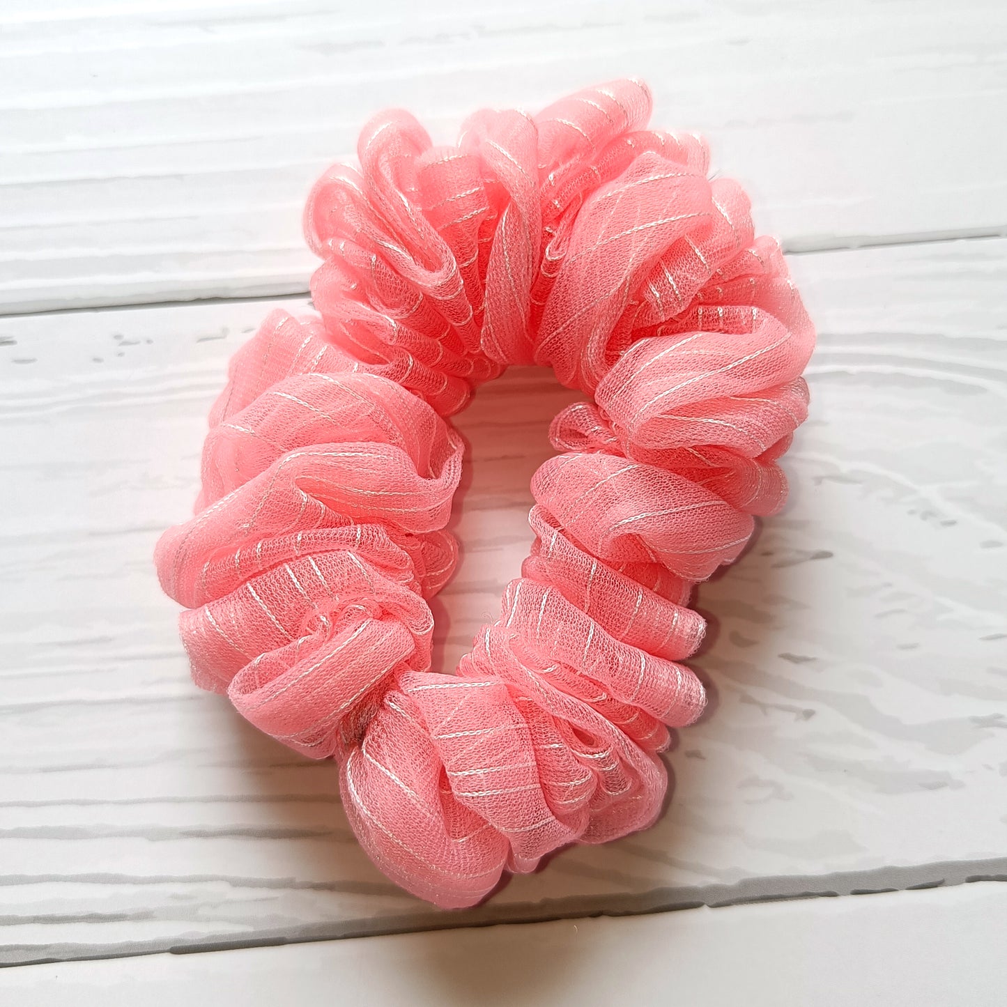 Iridescent Tulle Scrunchies