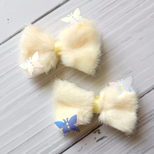 Cotton Candy Butterfly Clips