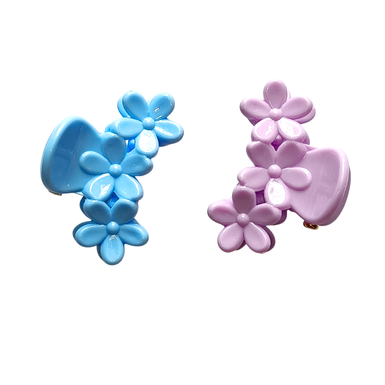 Small Petite Pastel Flower Claw Clip