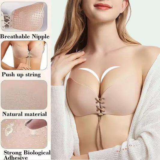 Silicon Adjustable Invisible Lift Push Up Bra
