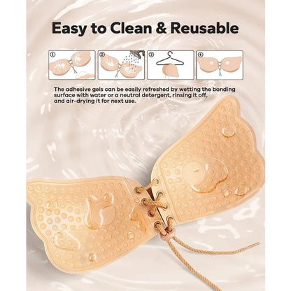 Silicon Adjustable Invisible Lift Push Up Bra