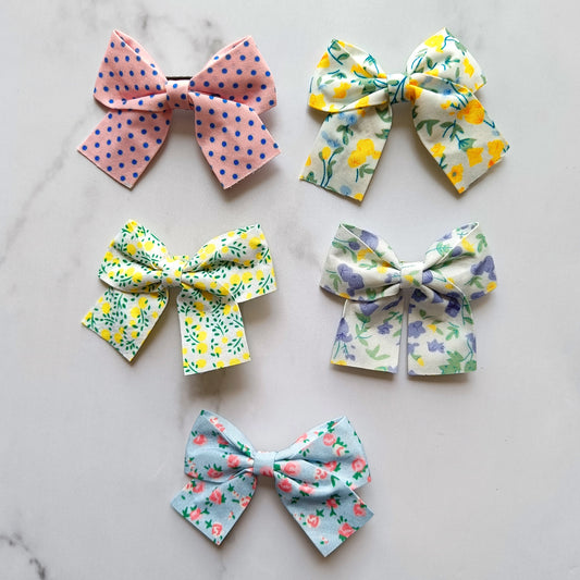 Fabric Hair Bow Set