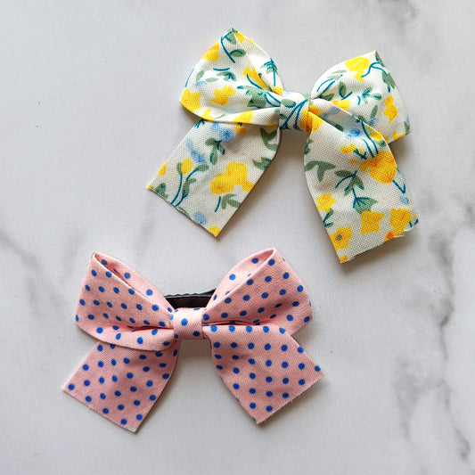 Fabric Hair Bow Set